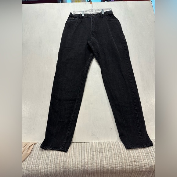 Vintage Wrangler for Women Black High Waisted Jeans Sz 14 x 34 USA 100% Cotton - Picture 7 of 10